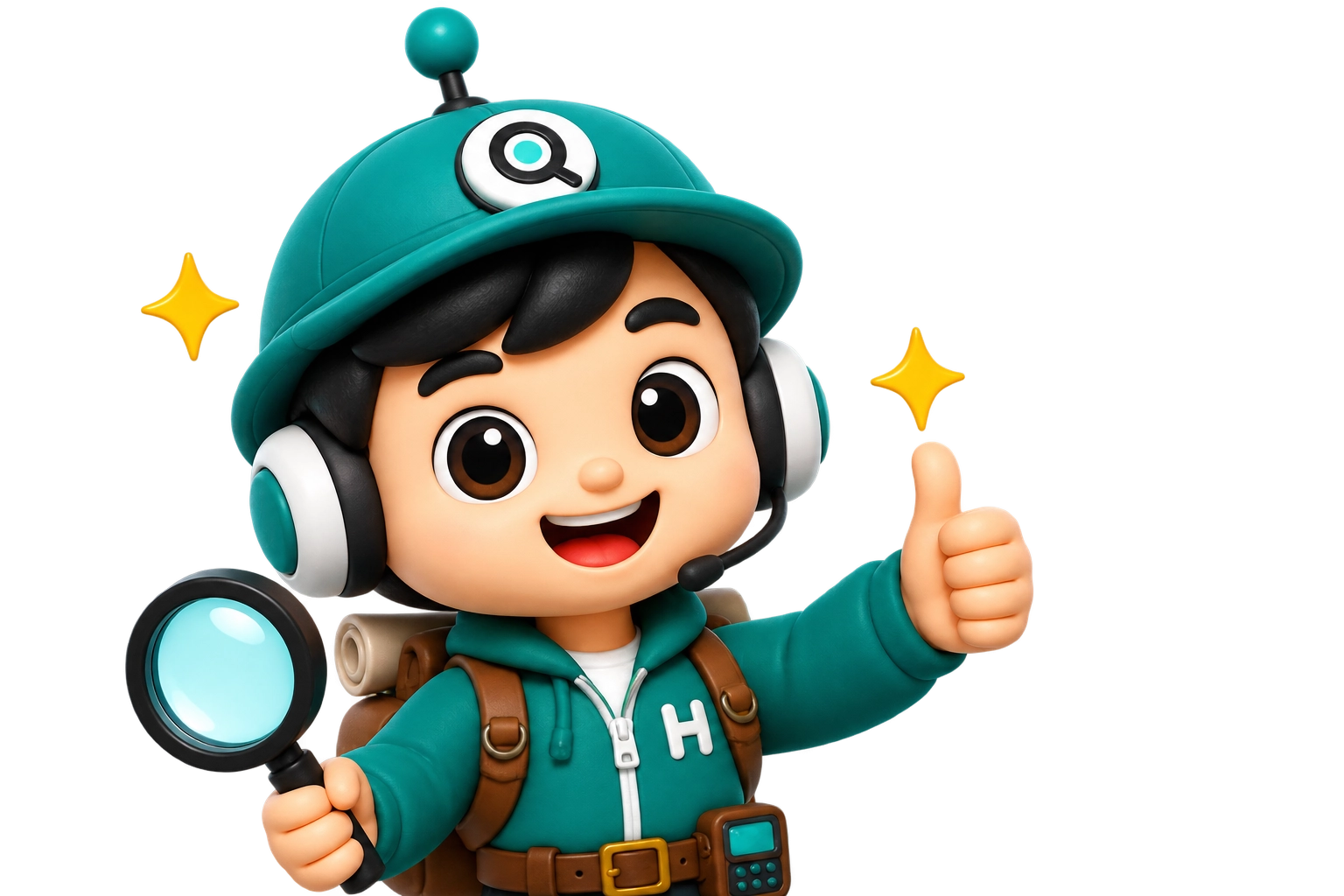 Hanapo mascot giving a thumbs-up